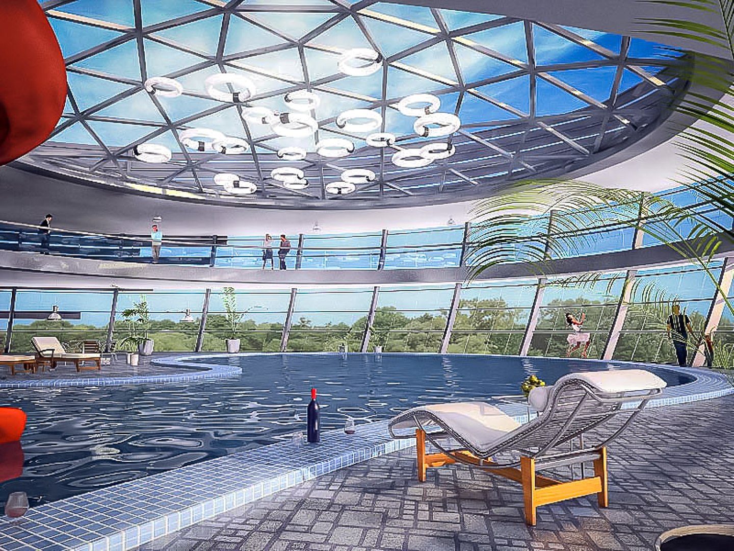 3D Swimming Pool Interior model - TurboSquid 1751295