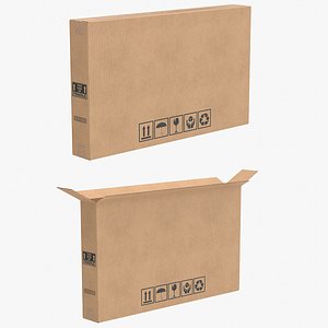 3D model Cardboard Box 7 Closed V1 Collection