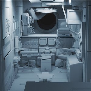 3D mir space station model