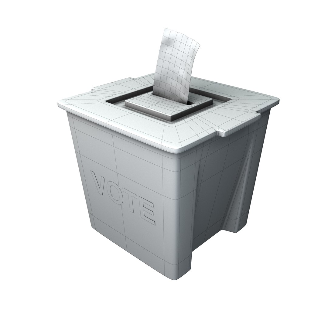 3D ballot box https://p.turbosquid.com/ts-thumb/1y/acfaK2/YU7WU4Sl/wire/jpg/1560190430/1920x1080/fit_q87/5fb33298eb9a59b7d4b35a06265f6b4efdbc8248/wire.jpg