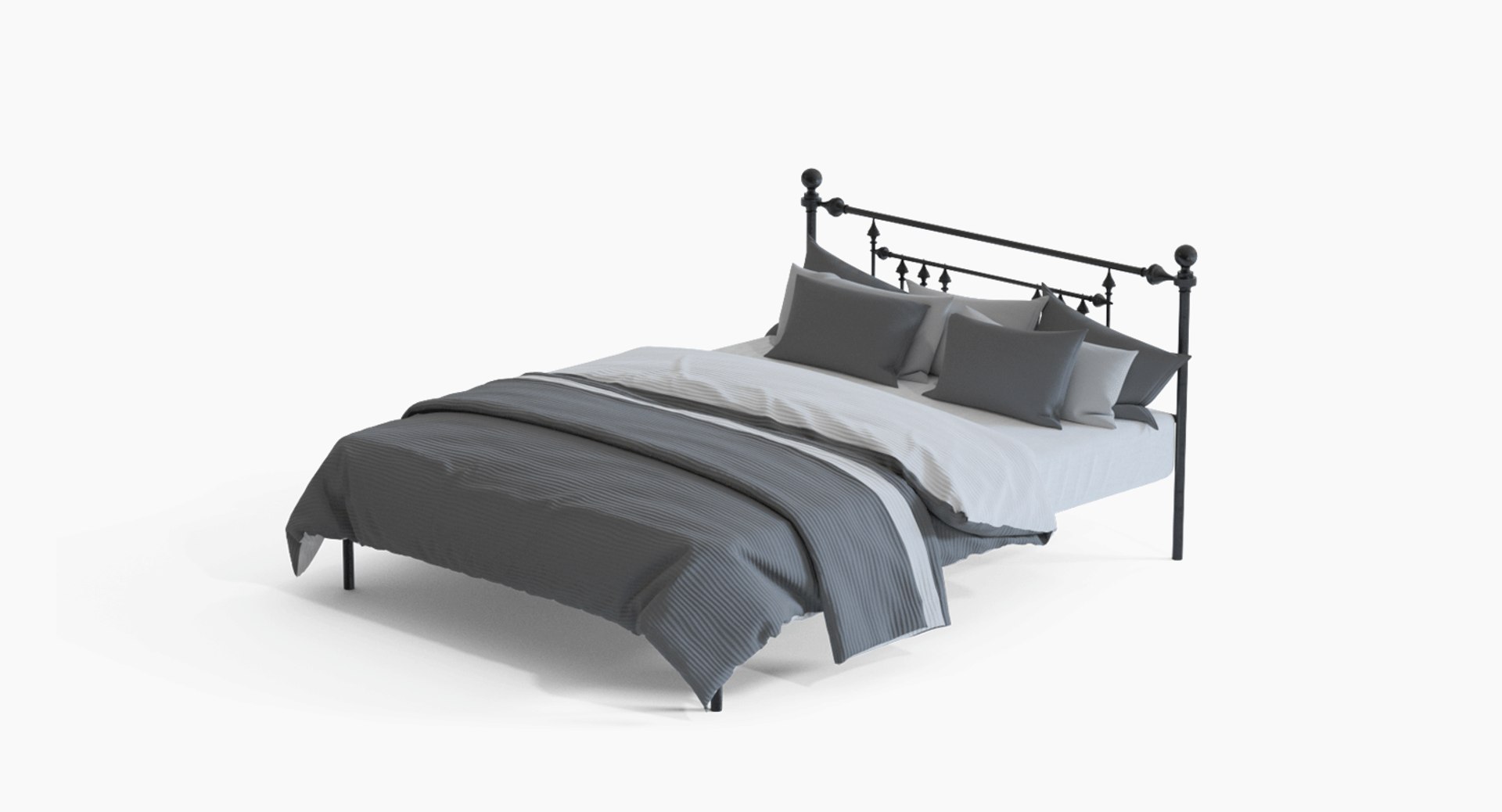 Metal Bed Model - TurboSquid 1305811
