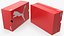 Картонная коробка для обуви Puma, красная