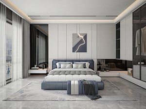 3D Bedroom Design 104 model