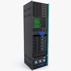 3D model server rack