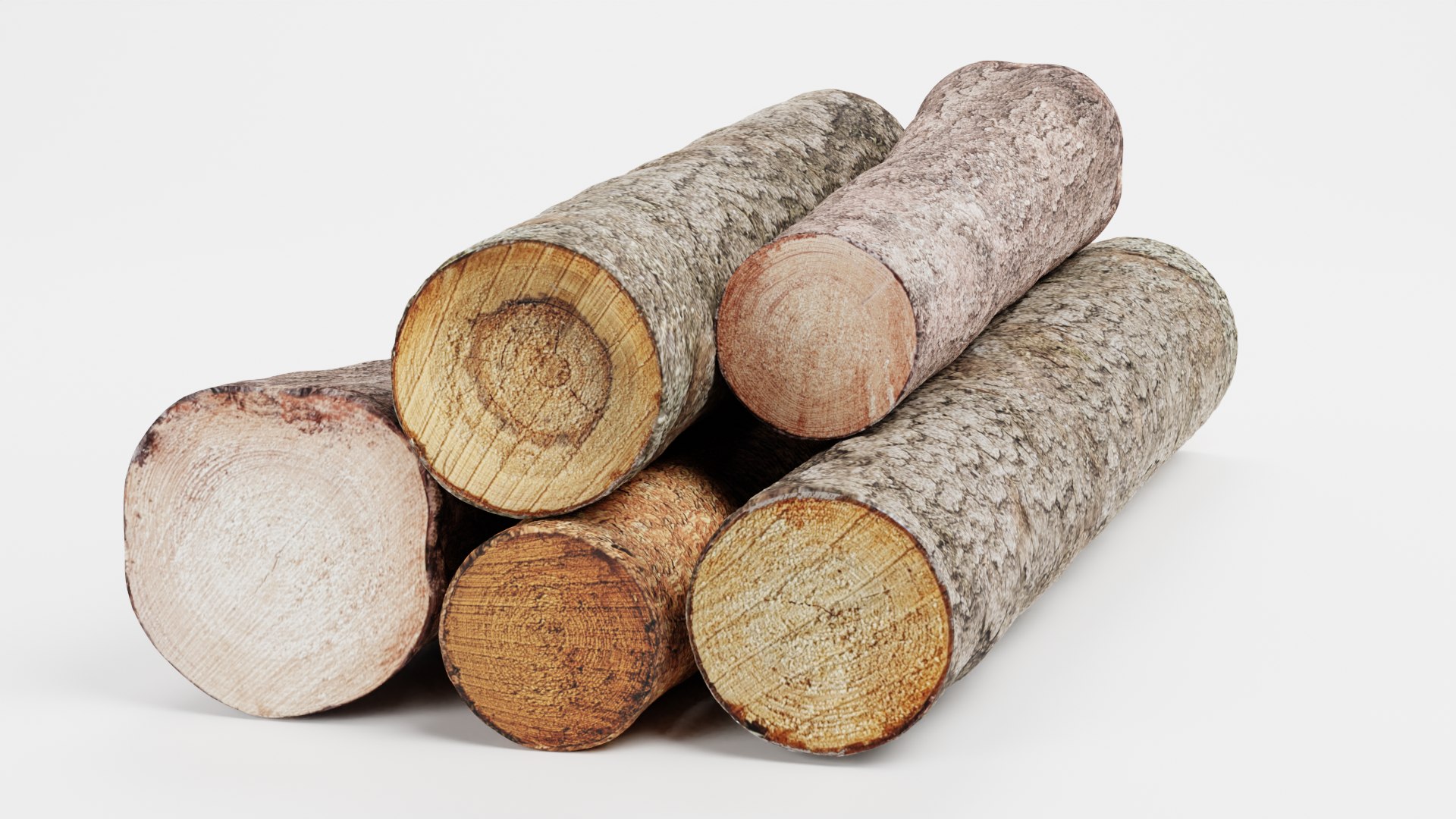 3D Model Tree Logs 1 - TurboSquid 1875475