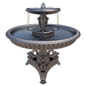 Erskine Memorial Fountain 3D model