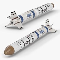 US Air Force ASM-135 ASAT Anti Satellite Missile White