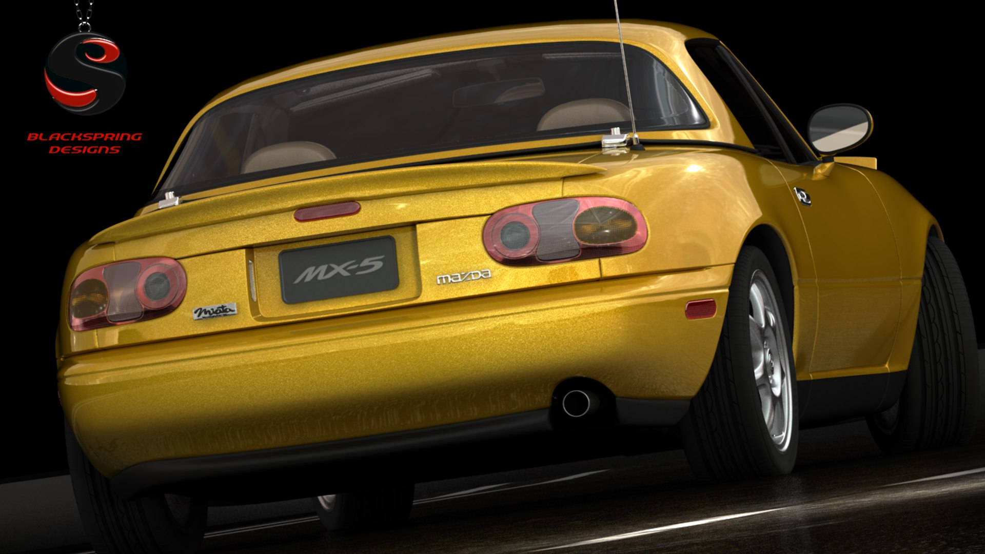 Mazda Mx-5 Miata 1993 3d Max