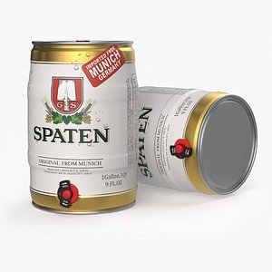 Spaten Beer 5 Liter Barrel 3D