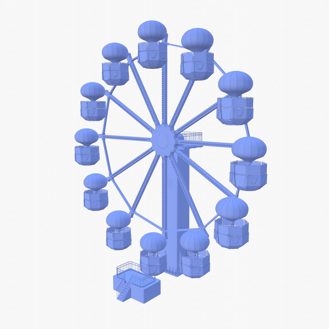 Ferris Wheel V3 3D Model - TurboSquid 2065234