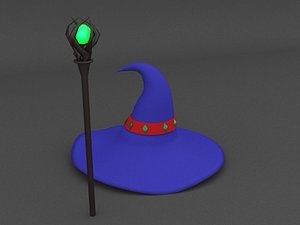 3D polly wizard hat