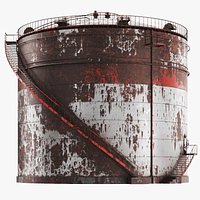 Detailed Apocalyptic Oil Storage