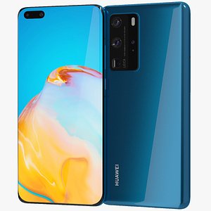 realistic huawei p40 pro 3D model
