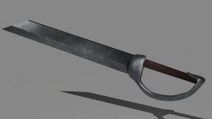 3D sabre sword model