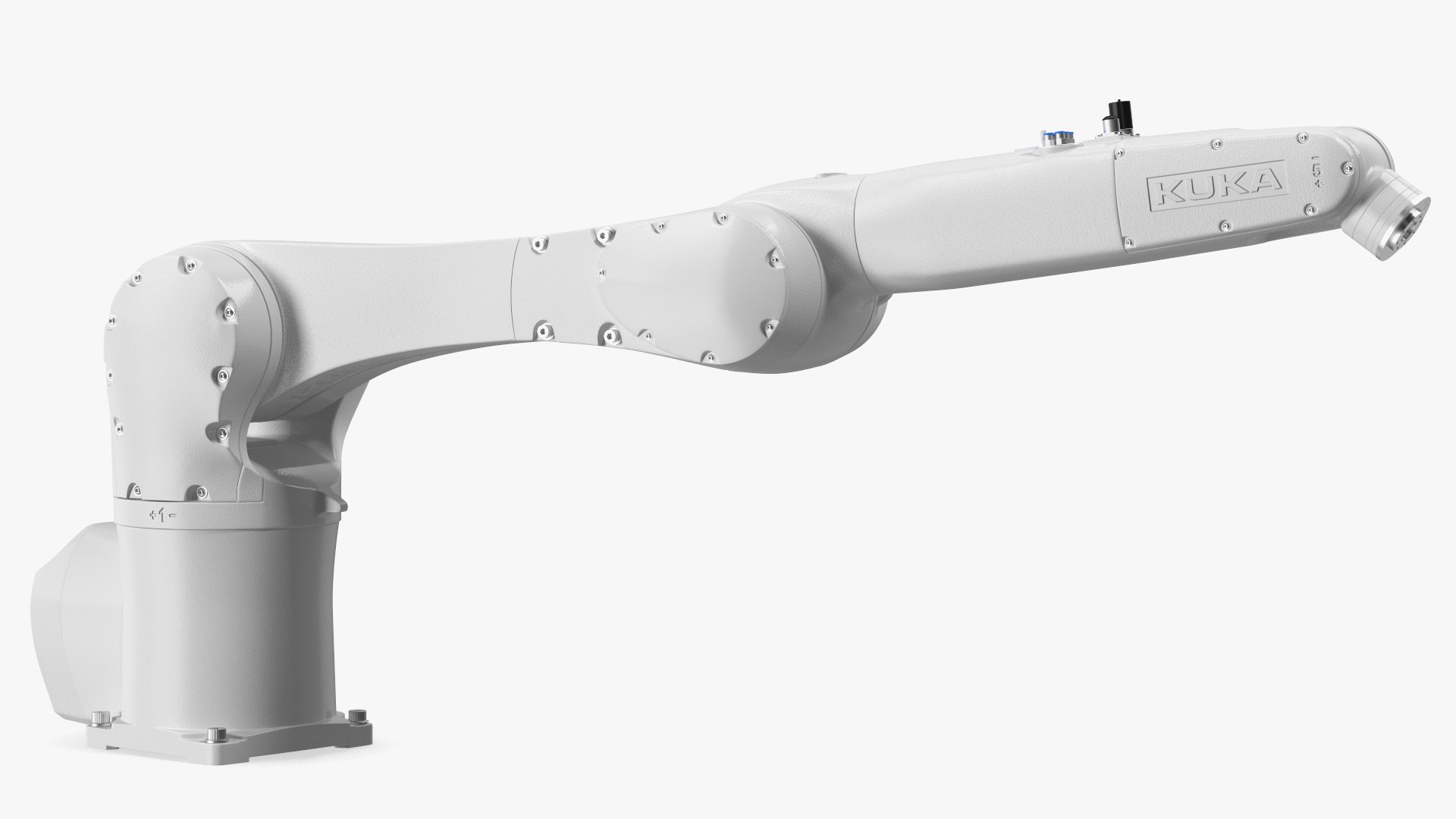 Robot Arm Kuka R1100 White Rigged for Cinema 4D 3D model preview