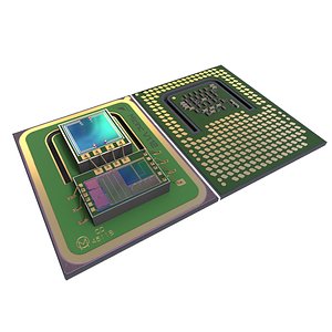 Scalped Microchip 3D model