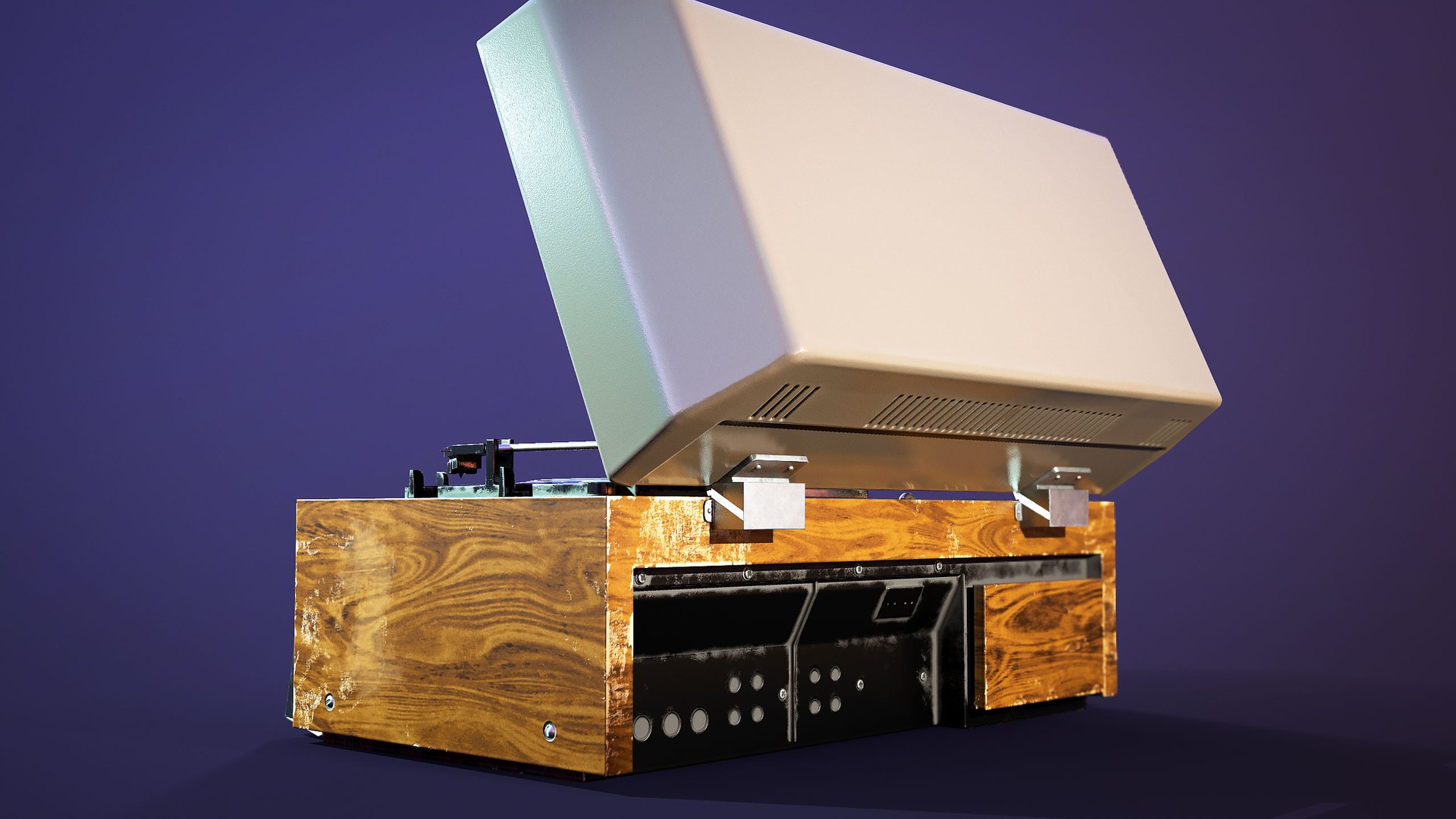 Stereo Music System - 1974 3D Model - TurboSquid 1800842