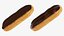 Colección de éclairs de chocolate