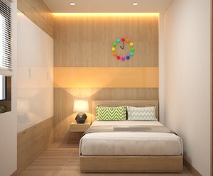 3DS max Model Full Materials + settings Bedroom