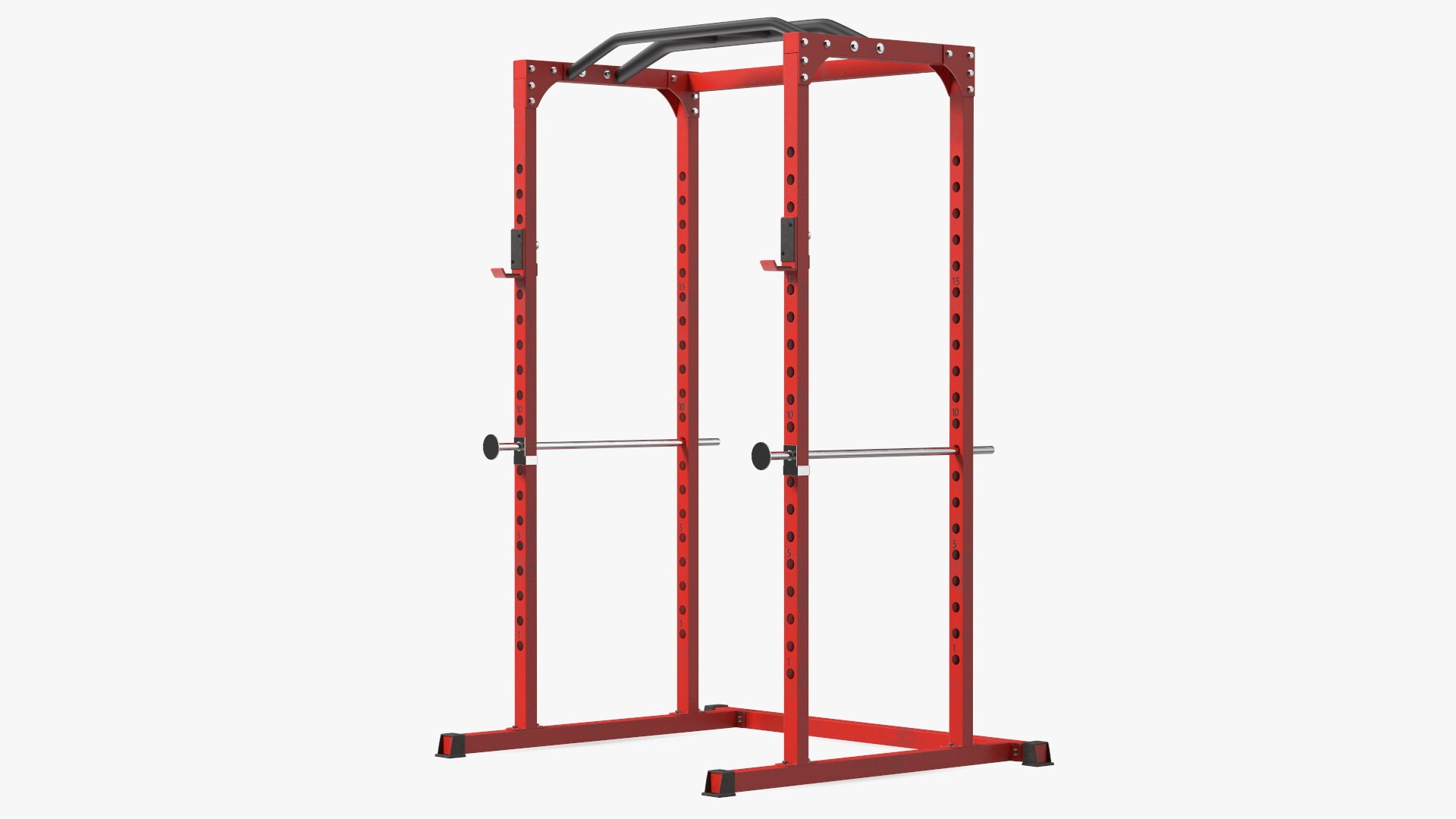 Power Rack Red 3D model preview