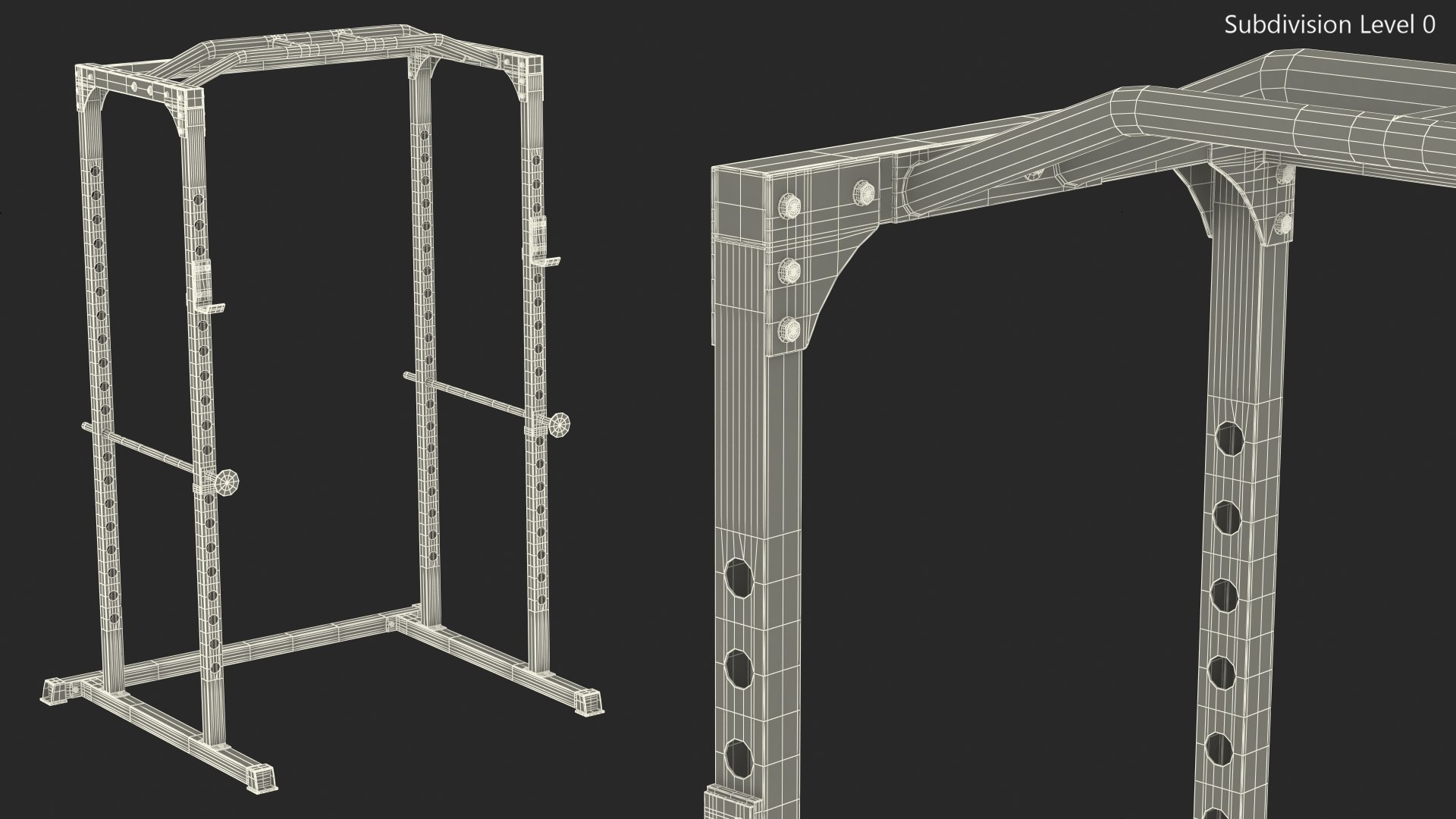 3D Power Rack Red - TurboSquid 1820913