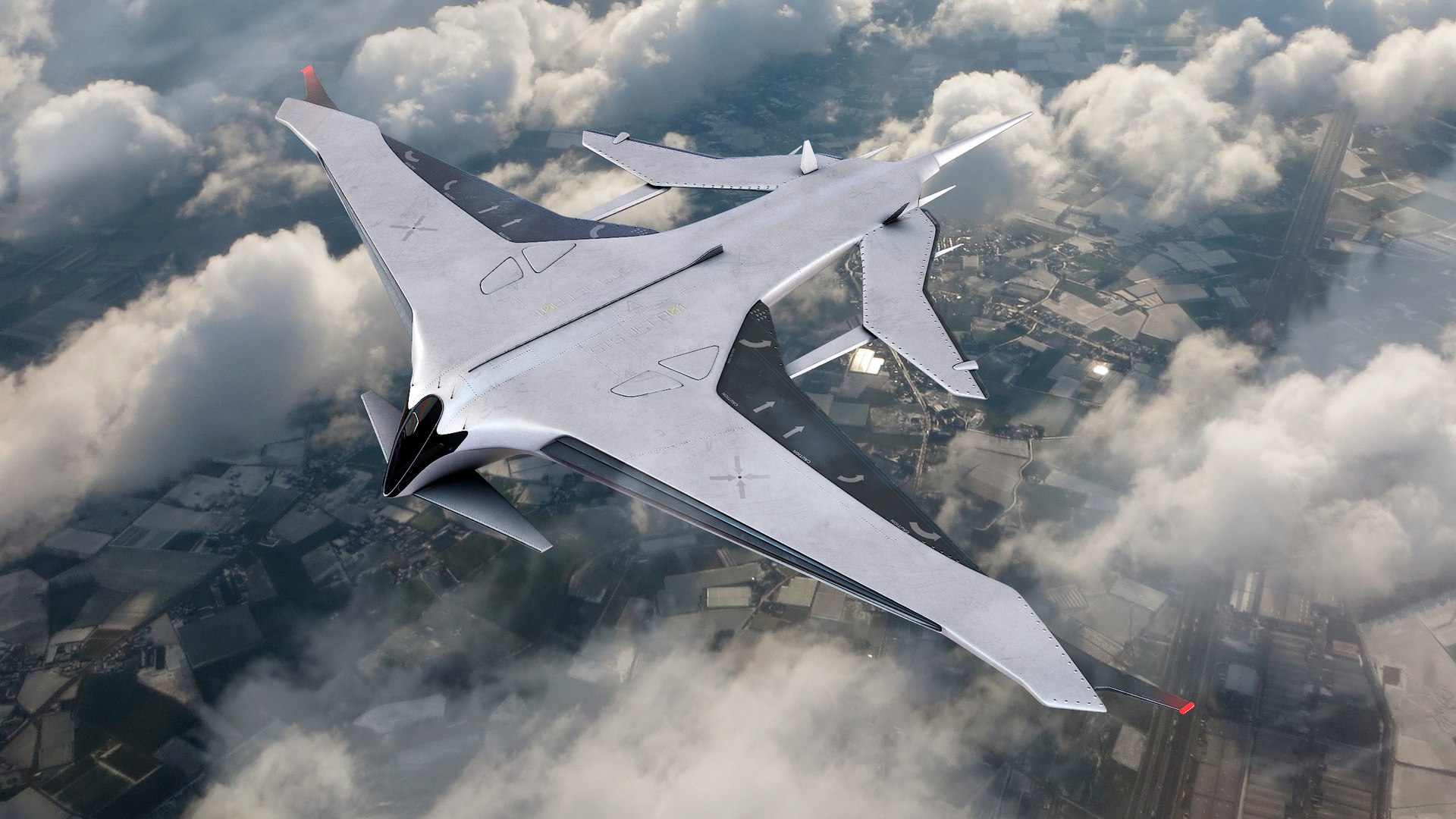 Sci-Fi Futuristic Manta Plane Concept PBR 3D - TurboSquid 1724536