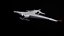 Sci-Fi Futuristic Manta Plane Concept PBR 3D