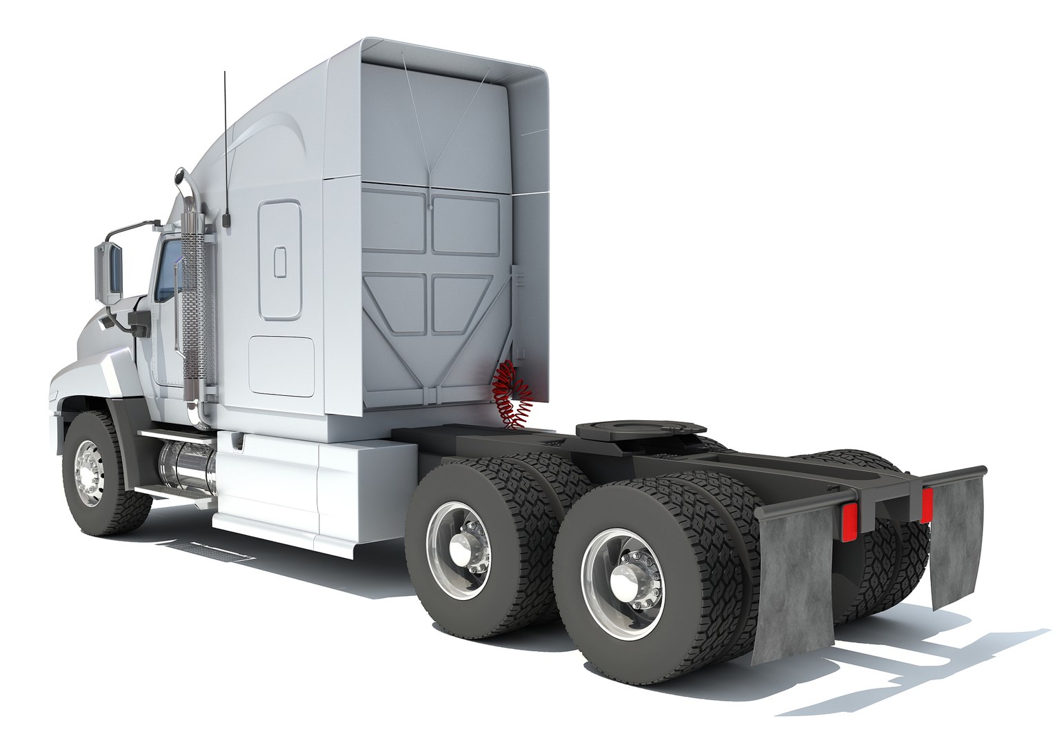 3D White Freightliner Truck Model - TurboSquid 1400648
