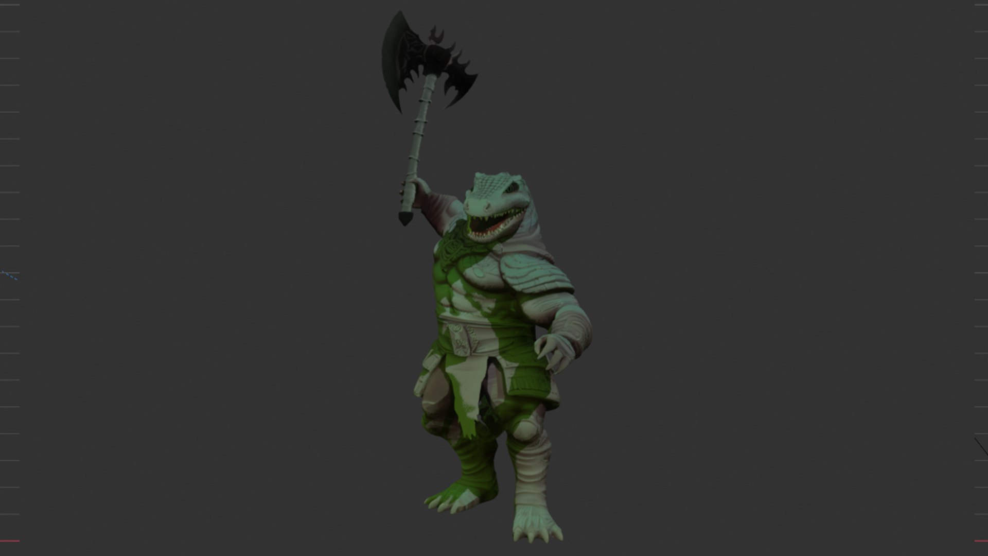 3D Crocodile Humanoid Blender Character Rig Model - TurboSquid 2332871