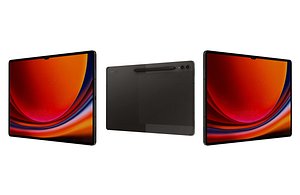 3D Samsung Galaxy Tab S9 Ultra Black Low Poly model