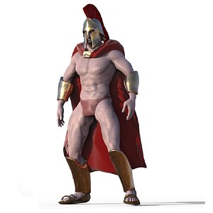 3D spartan character model
