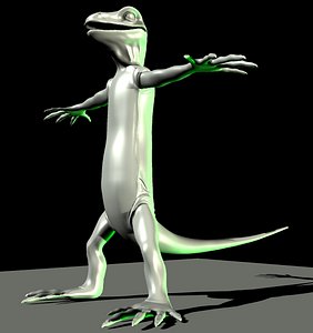 3d model lizzard