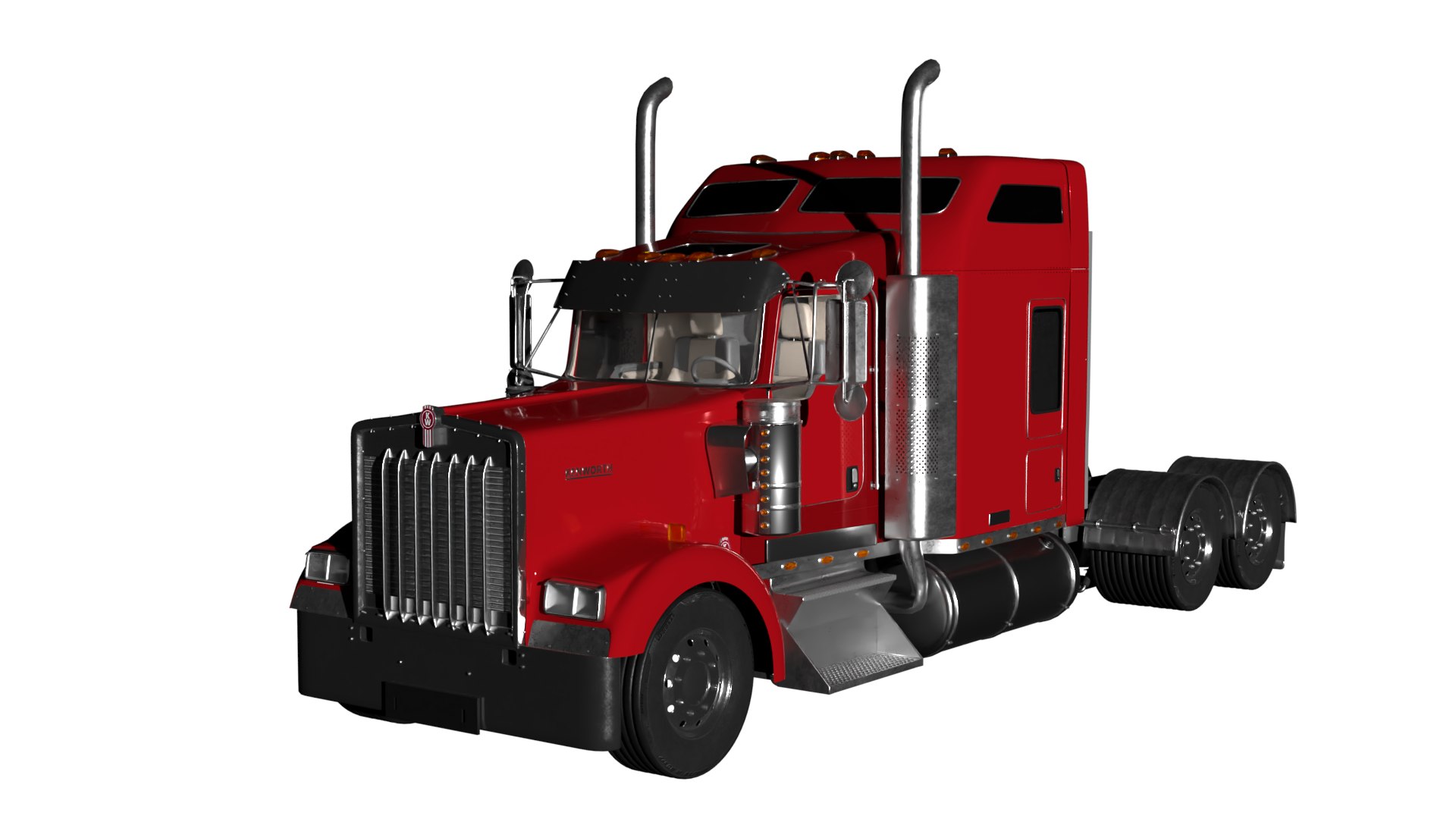 3D Kenworth W900-2010 Model Truck With High Quality - TurboSquid 2211103