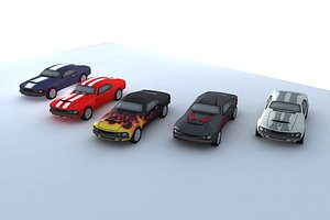 3d race car model