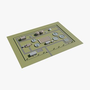 Municipal Wastewater Treatment Plant with Clarifiers