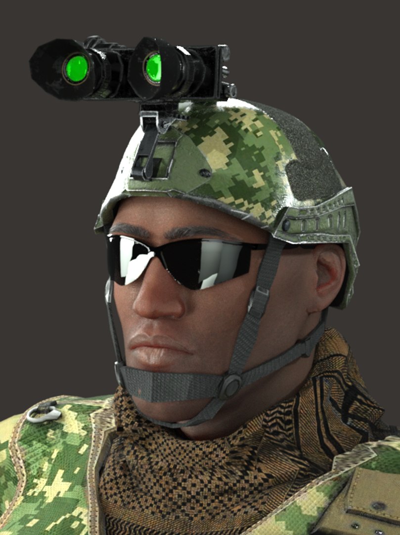 Realistic Rigged Army-D Character Man 3D Model Model - TurboSquid 2262585