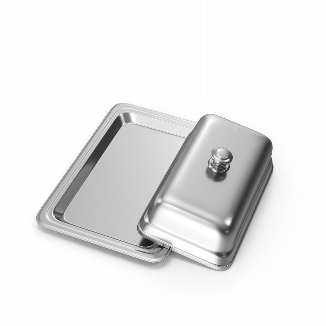 Butter Dish 3D Model - TurboSquid 1915298