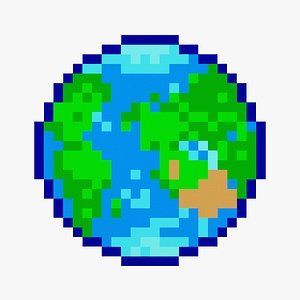 Pixel World 3D model