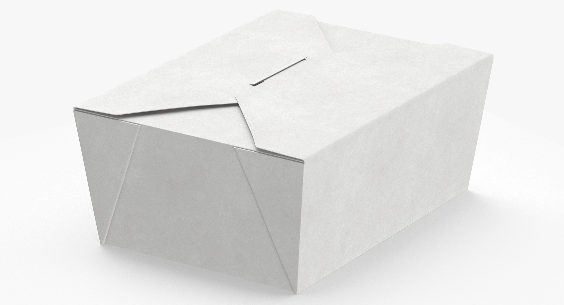 Chinese Food Box 04 Closed 3D Model - TurboSquid 2118441