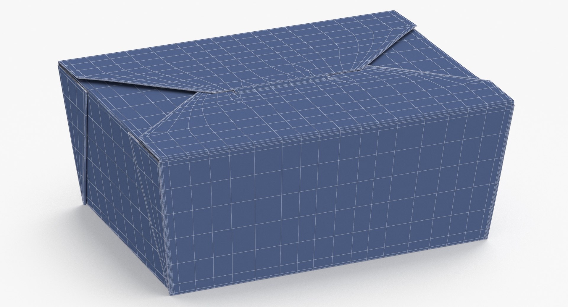Chinese Food Box 04 Closed 3D Model - TurboSquid 2118441