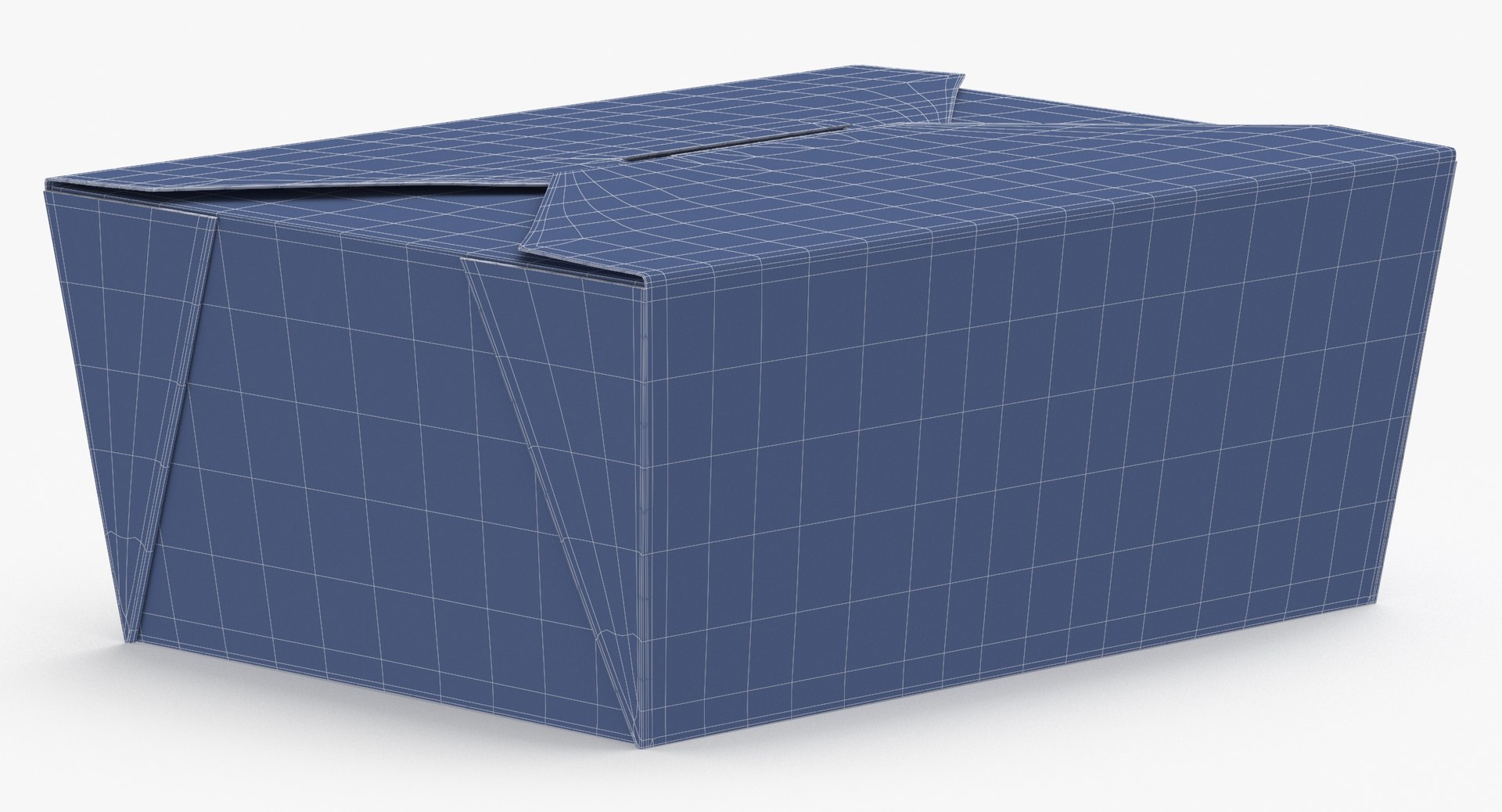 Chinese Food Box 04 Closed 3D Model - TurboSquid 2118441