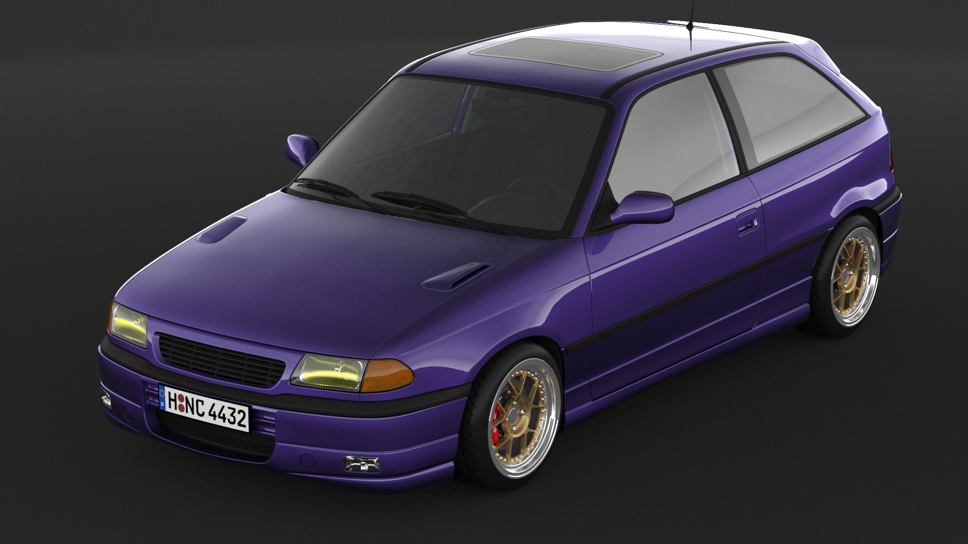 3D Opel Astra GSI Model - TurboSquid 2205334