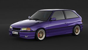 3D Opel Astra GSI model