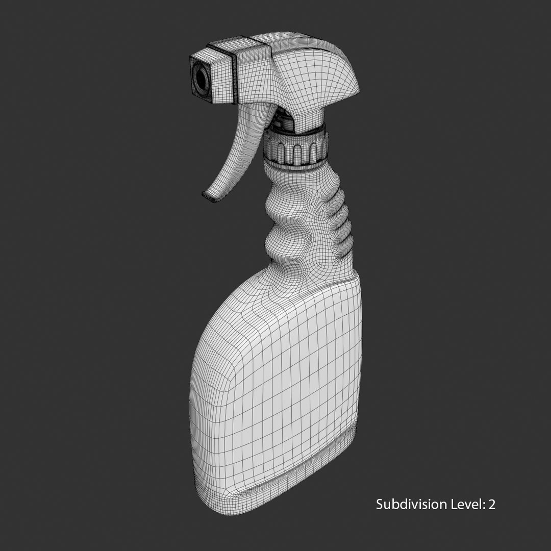 3D Plastic Spray Bottle 2 Model TurboSquid 1151157   Sbsub3 