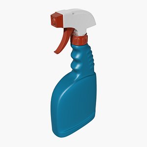 3D plastic spray bottle 2 model