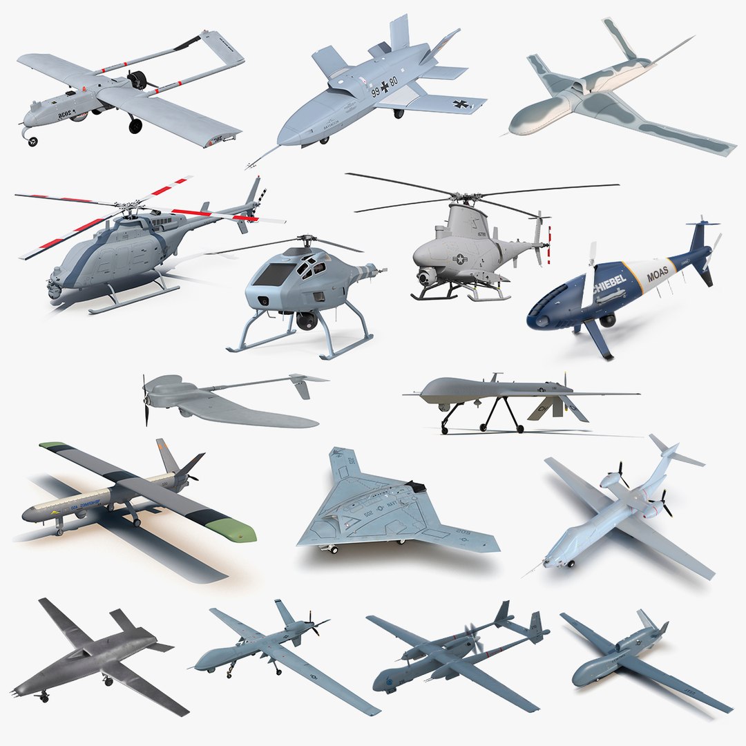 UAV Rigged  Collection 9 3D model preview
