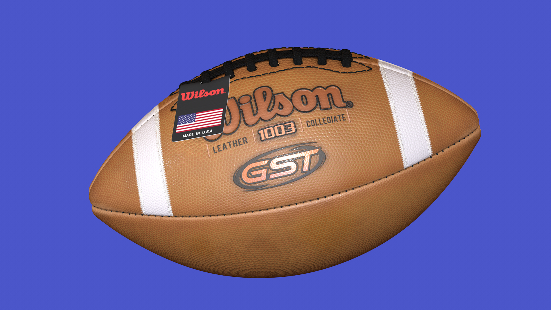 Realistic Wilson GST PRIME American Football Ball 8K 3D - TurboSquid 1737105