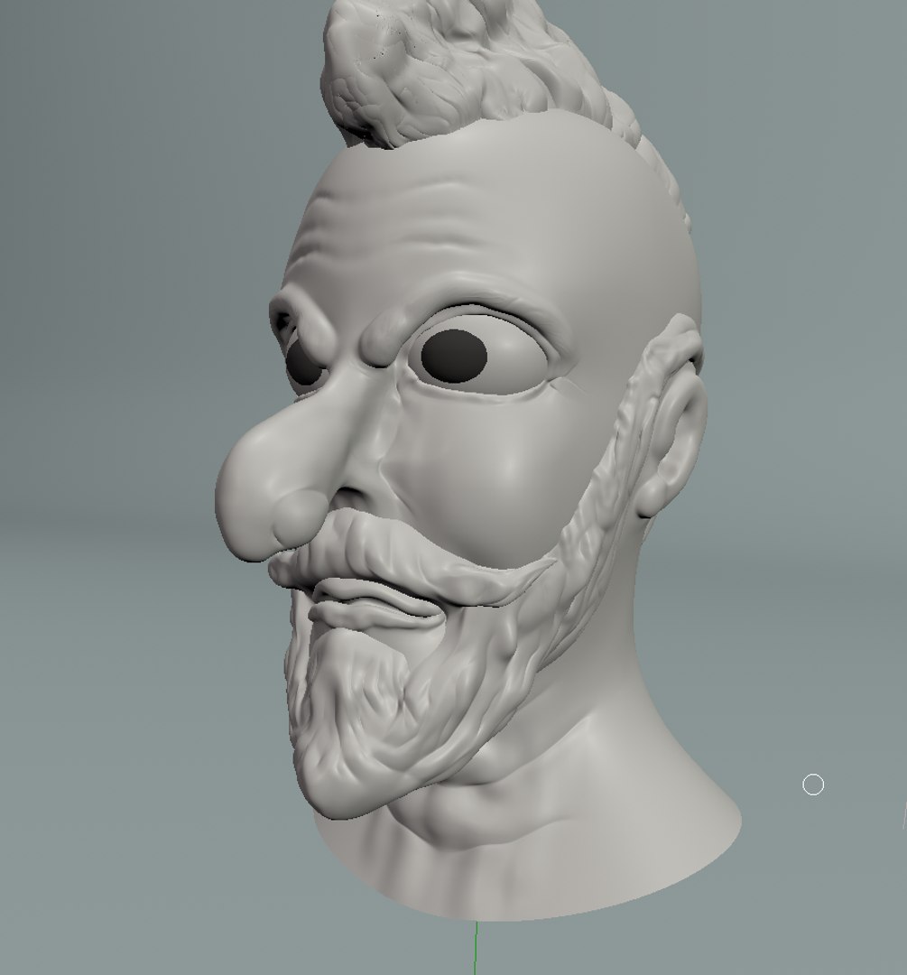 3d Model Of Character Face