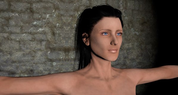 3D woman female human