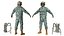 Soldier with Hydration Carrier Backpack 3D model